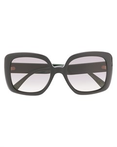 Солнцезащитные очки в массивной оправе с отделкой Web Gucci eyewear