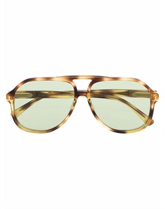 Солнцезащитные очки авиаторы черепаховой расцветки Gucci eyewear