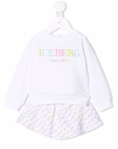 Комплект из топа и юбки с вышивкой Iceberg kids