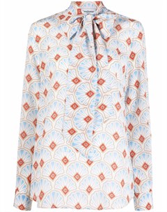 Шелковая блузка Casa Shell с принтом Casablanca