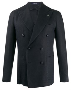 Двубортный пиджак с заостренными лацканами Tagliatore