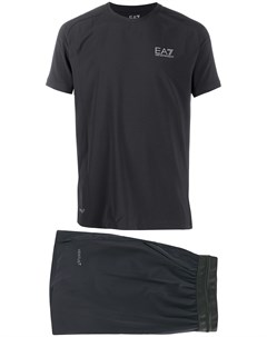 Комплект из футболки и шортов с логотипом Ea7 emporio armani
