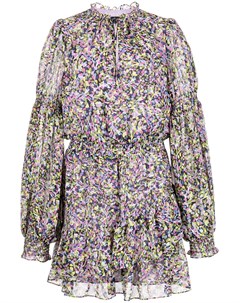 Ярусное платье мини с цветочным принтом Ted baker