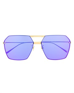 Солнцезащитные очки в шестиугольной оправе Bottega veneta eyewear
