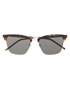 Солнцезащитные очки черепаховой расцветки Saint laurent eyewear