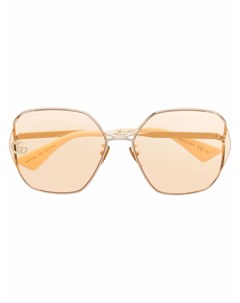 Солнцезащитные очки в массивной оправе с декором Double G Gucci eyewear