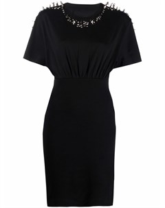 Платье мини с короткими рукавами и заклепками Givenchy