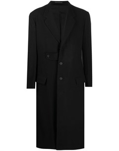 Однобортное пальто тонкой вязки Yohji yamamoto