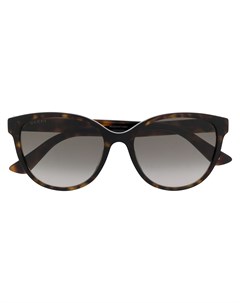 Солнцезащитные очки в массивной оправе черепаховой расцветки Gucci eyewear