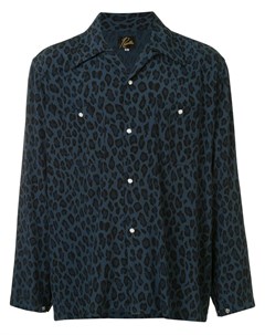 Рубашка с леопардовым принтом Needles