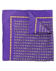 Шелковый платок 1990 х годов с логотипом Chanel pre-owned