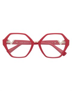 Очки в оправе геометричной формы Valentino eyewear