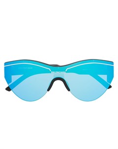 Массивные солнцезащитные очки с зеркальными линзами Balenciaga eyewear