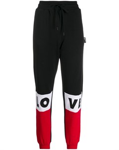 Спортивные брюки с логотипом в стиле колор блок Love moschino