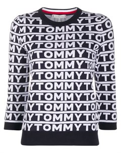 Джемпер с укороченными рукавами и логотипом Tommy hilfiger