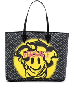 Сумка тоут с логотипом Medusa Smiley Versace