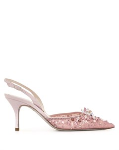 Туфли Cinderella 75 с ремешком на пятке René caovilla