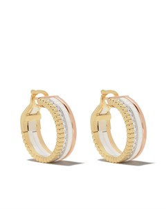 Золотые серьги кольца Quatre White Edition с бриллиантами Boucheron