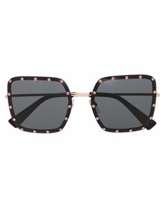 Солнцезащитные очки со стразами Valentino eyewear