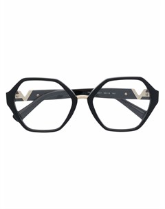 Очки в геометричной оправе с логотипом Valentino eyewear