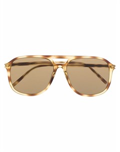 Солнцезащитные очки авиаторы черепаховой расцветки Saint laurent eyewear