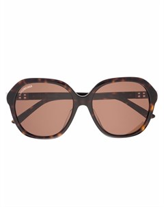 Солнцезащитные очки черепаховой расцветки Balenciaga eyewear