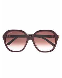 Массивные солнцезащитные очки в круглой оправе Balenciaga eyewear