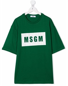 Футболка с логотипом Msgm kids