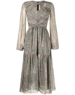 Платье с длинными рукавами и принтом пейсли Giambattista valli