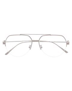 Очки в массивной оправе с двойным мостом Bottega veneta eyewear