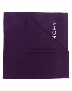 Шерстяной шарф с вышитым логотипом Givenchy
