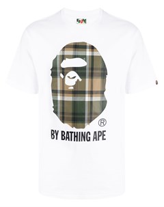 Клетчатая футболка с логотипом A bathing ape®