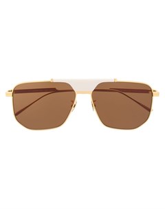 Солнцезащитные очки BV1036S в шестиугольной оправе Bottega veneta eyewear