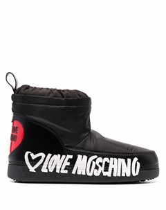 Дутые ботинки с логотипом Love moschino