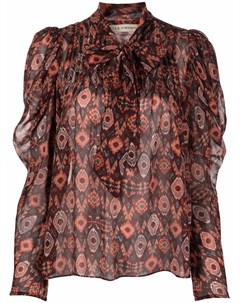 Шелковая блузка Ada с объемными рукавами Ulla johnson