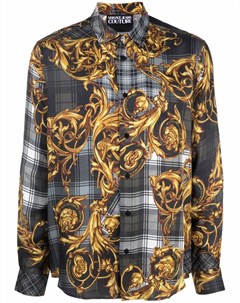 Рубашка с принтом Tartan Baroque Versace jeans couture
