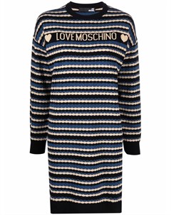 Платье джемпер с логотипом Love moschino
