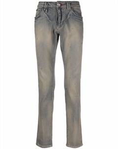 Узкие джинсы с вышивкой Philipp plein