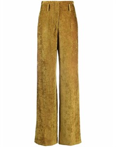 Расклешенные бархатные брюки с завышенной талией Alberta ferretti