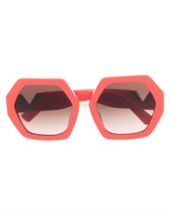 Солнцезащитные очки в массивной оправе с логотипом VLogo Valentino eyewear