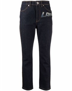 Прямые джинсы с логотипом Lanvin