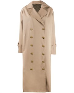 Длинное двубортное пальто Totême