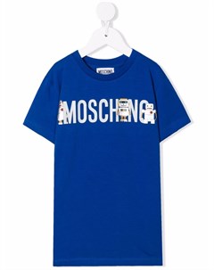 Футболка с логотипом Moschino kids