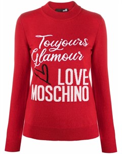 Джемпер с логотипом Love moschino