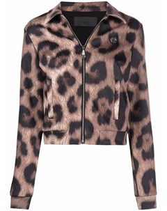 Куртка с леопардовым принтом Philipp plein