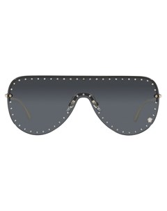 Солнцезащитные очки маска с заклепками Versace eyewear