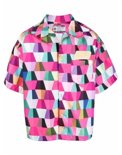 Рубашка с короткими рукавами и геометричным принтом Formy studio