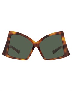 Солнцезащитные очки в оправе бабочка черепаховой расцветки Valentino eyewear
