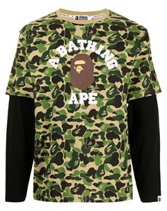 Многослойная камуфляжная футболка A bathing ape®