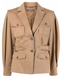 Пиджак в стиле милитари с объемными рукавами Alberta ferretti